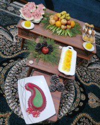 اینم سفره یلدایی ما