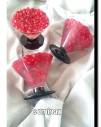 ژله اناری حباب دار