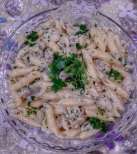 پاستا با سس پستو گردو