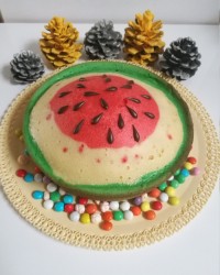 کیک هندوانه ای بدون فر