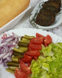 شام ساندویچ کوکو سبزی