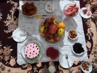 سفره ساده شب یلدا