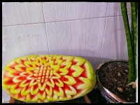 حکاکی هندوانه شب یلدا