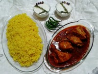 چلومرغ زعفرانی