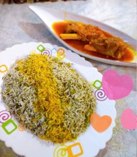 شوید پلو با ماهیچه