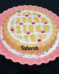 کیک پرتقال با سس پرتقال