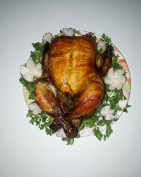 مرغ بریونی با توستر