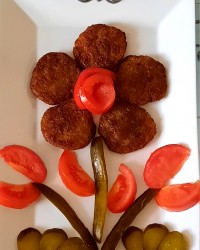 کتلت گوشت بدون تخم مرغ