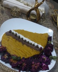 ?حلوای شیرزعفرانی بامغزگردو