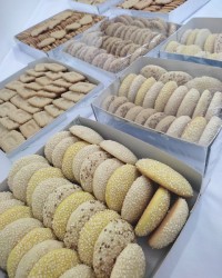 کلوچه کنجدی وبیسکویت خانگی باموادسالم