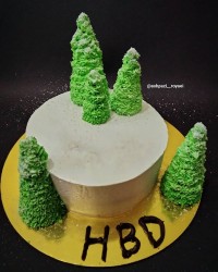 کیک تولد زمستونی