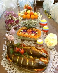 ماهی شکم پر (میز شام)