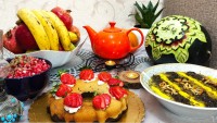 سفره یلدای خونه دختری