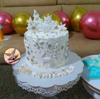 کیک دخترونه زمستونی