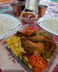 چلو مرغ خوشمزه خودم پز