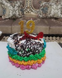 کیک تولدخودم پز??