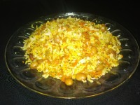 هویج پلو با لوبیا چیتی