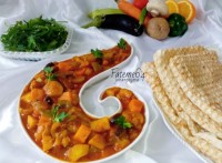 تاس کباب سبزیجات بدون گوشت