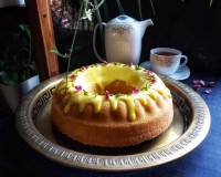 کیک شربتی با محلبی