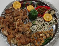 سینی کباب بلدرچین با مخلفات