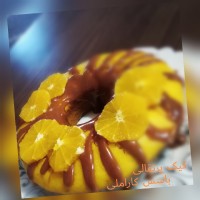 کیک پرتقالی باسس کاراملی