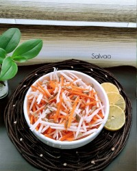 سالاد شلغم وهویج