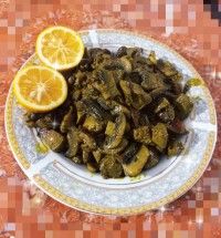 خوراک جیگر با قارچ