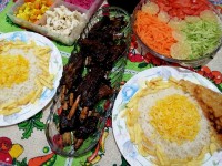 دنده گوسفندی با رب انار