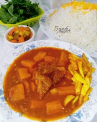 خورش آلو هویج