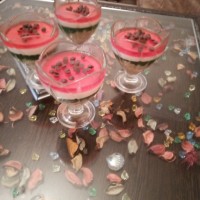 چیز کیک هندوانه لیوانی