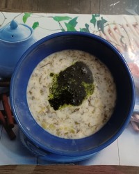 آش دوغ با دوغ کفیر خونگی