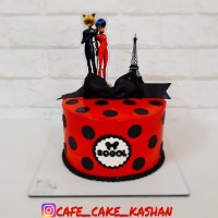 کیک دختر کفشدوزکی