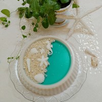 پاناکوتا نارگیلی با ژله بلوبری