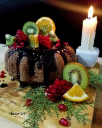 کیک شکلاتی با رویه موکا