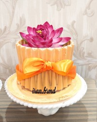 کیک با طلق اوریگامی