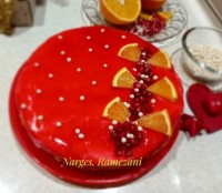 کیک با روکش ژله بریلو