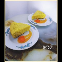 کیک پرتغال با سس پرتغال پاستیل پرتغال