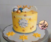 کیک تخته ای اسفنجی پسرونه سفارشی فیلینگشو فقط ببین