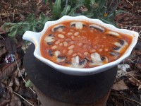 خوراک لوبیا باقارچ