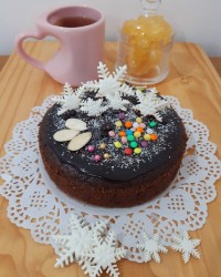 کیک موزی شکلاتی