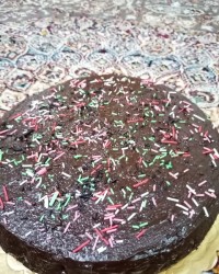 کیک وانیل وگلاب