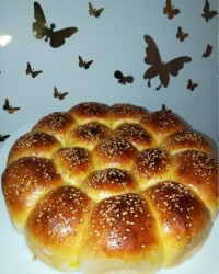 نان شیرمال لانه زنبوری