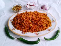 کرفس پلوباگوشت چرخکرده