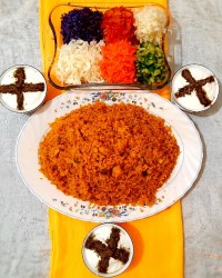 استانبولی پلو با مرغ