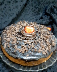 کیک باروکش گاناش