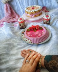 کیک بیسکویتی پاناکوتاباژله پان اسپانیا روز مادر روز زن