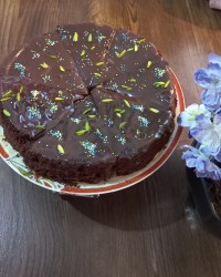 کیک کافی شاپی شکلاتی