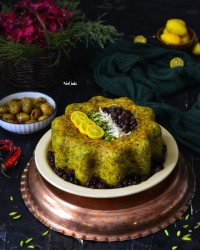 ته چین شوید باقلا با مرغ