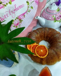 کیک پرتقالی+سس پرتقال❤