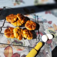 نان خرمایی با خمیر جادویی